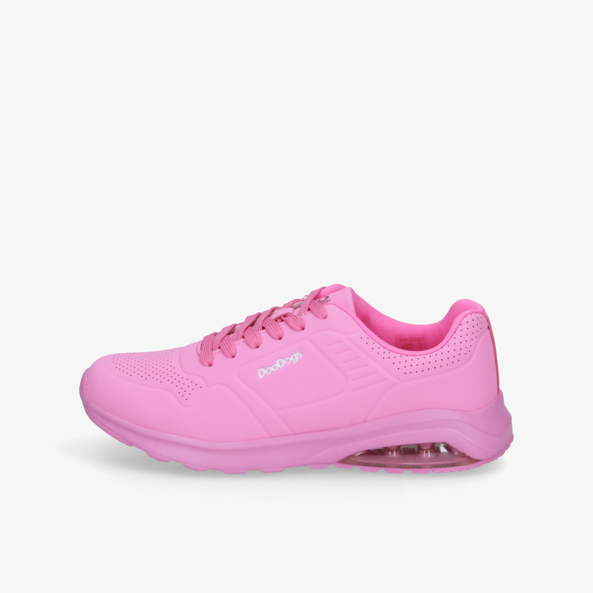 Leichter sportlicher rosa Laufschuh mit atmungsaktivem Material und gedämpfter Sohle für hohen Tragekomfort