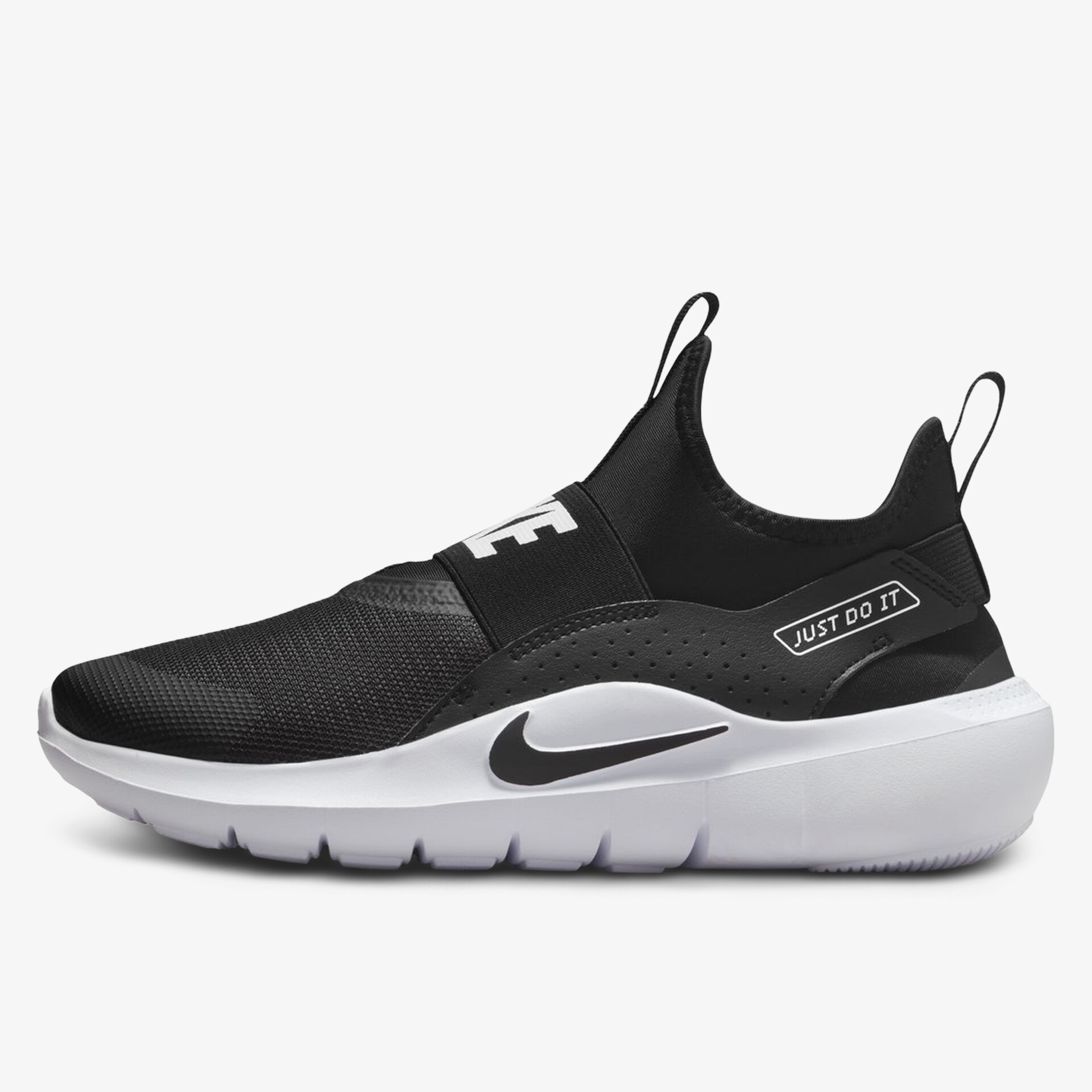 Leichter, atmungsaktiver Sportschuh mit flexiblem Design und rutschfester Sohle seitliche Ansicht
