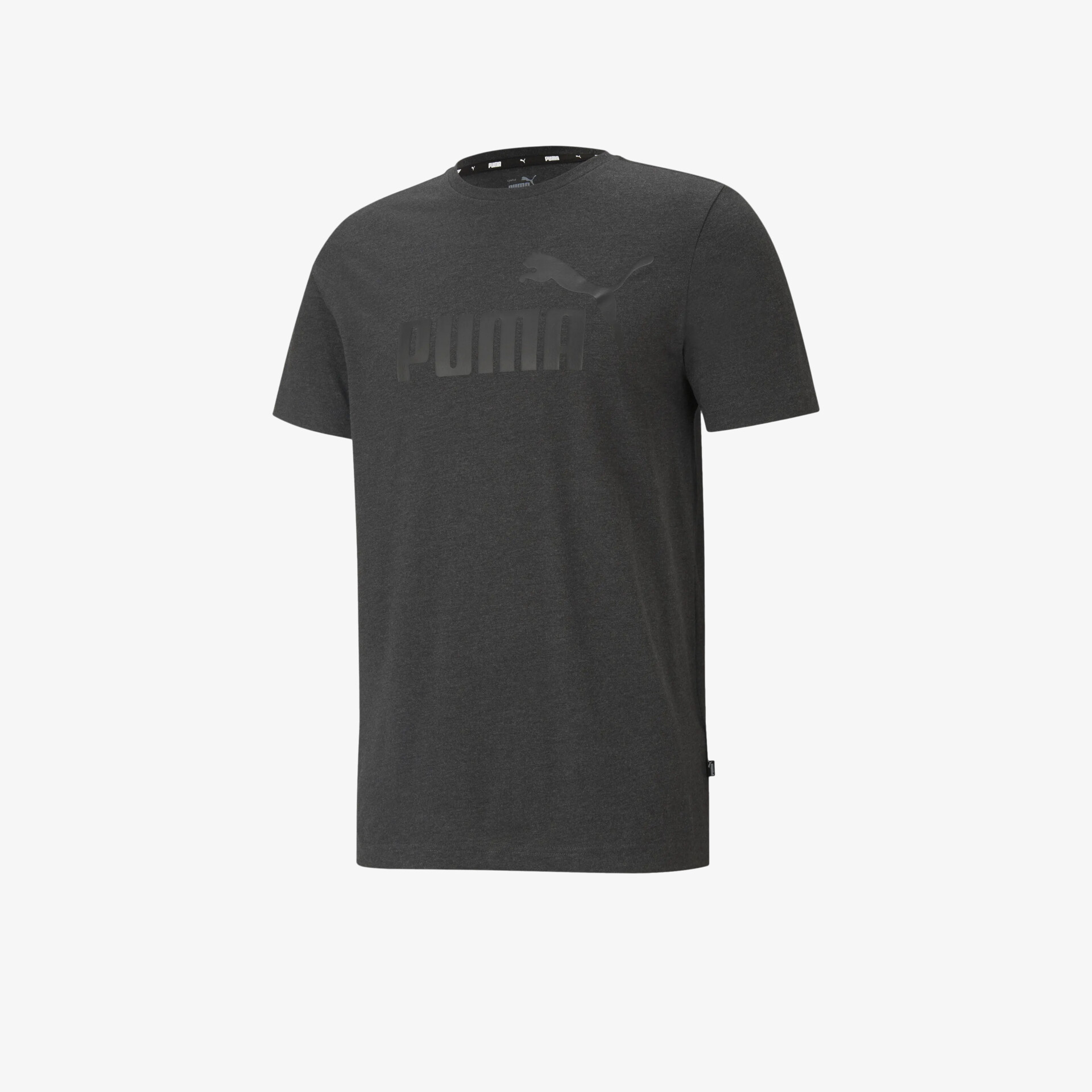 Grau meliertes T-Shirt mit Puma-Logo in moderner Optik, komfortabel und leicht für sportliche Aktivitäten
