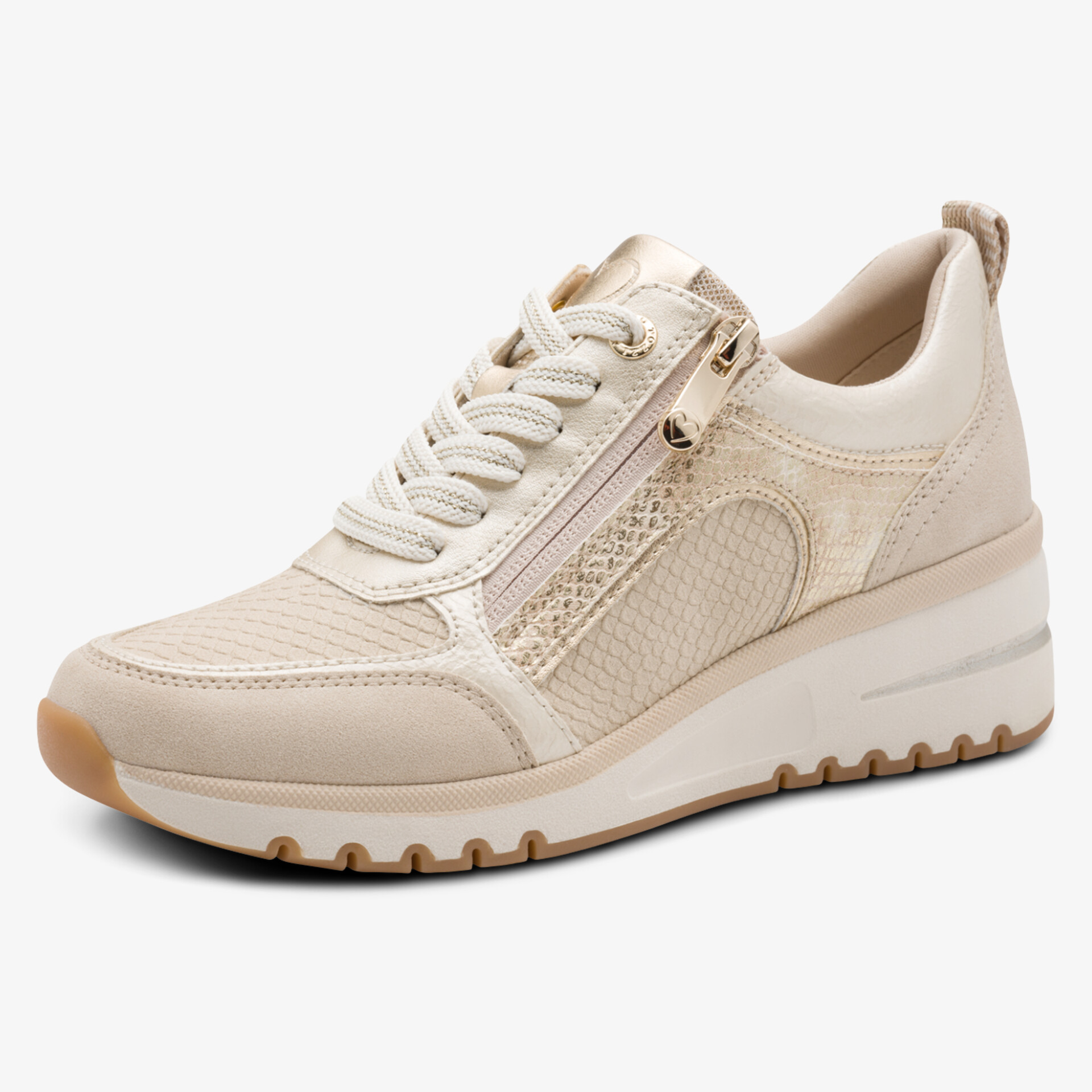 Bequemer Sneaker mit seitlichem Reißverschluss und atmungsaktivem Material für sportlichen Komfort