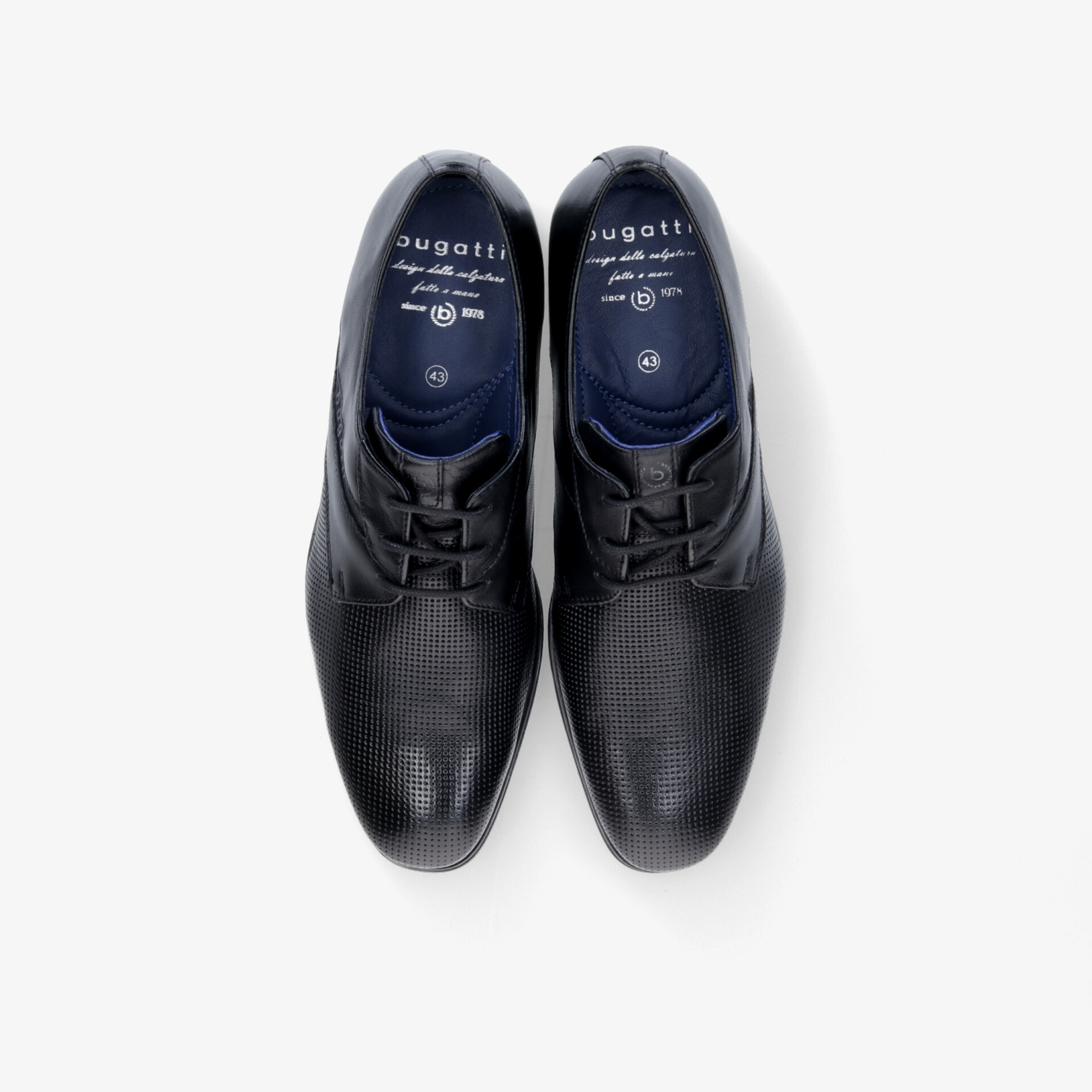 Elegante schwarze Lederschnürschuhe, ideal für Business und klassische Anlässe.