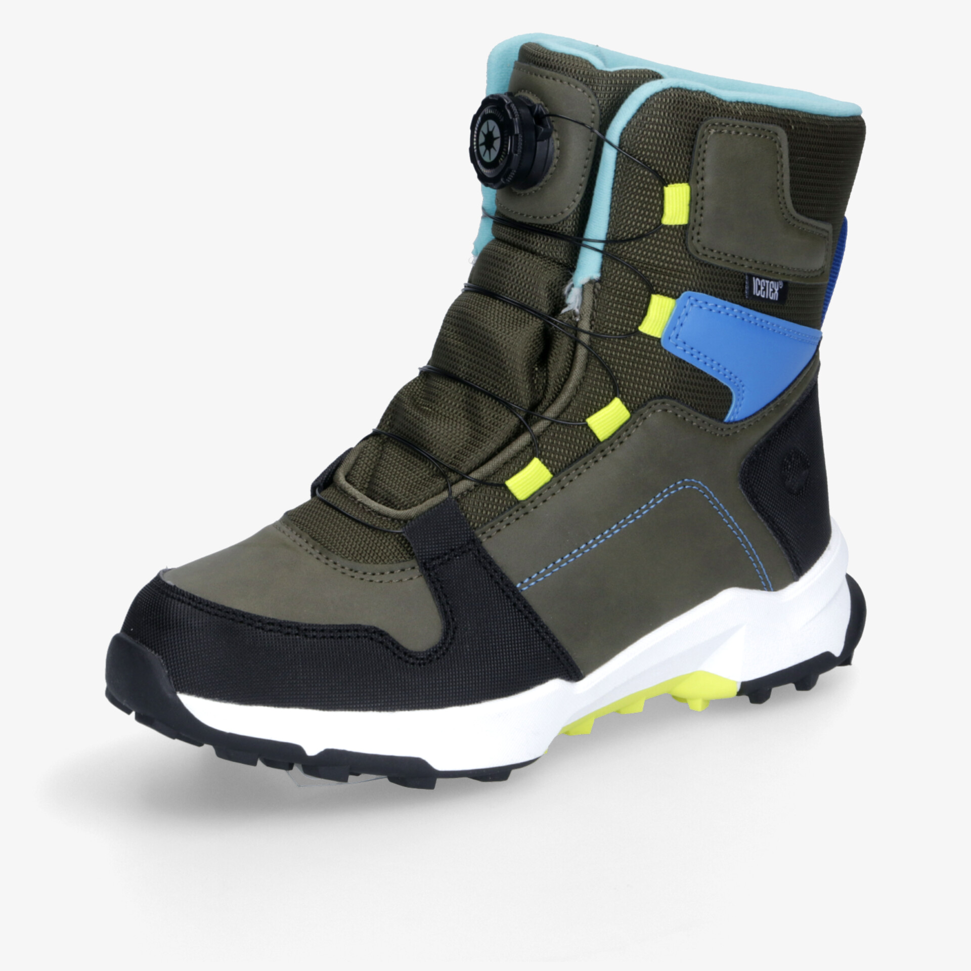 Robuster Winterstiefel in modernem Design, ideal für Outdoor-Aktivitäten bei jedem Wetter.