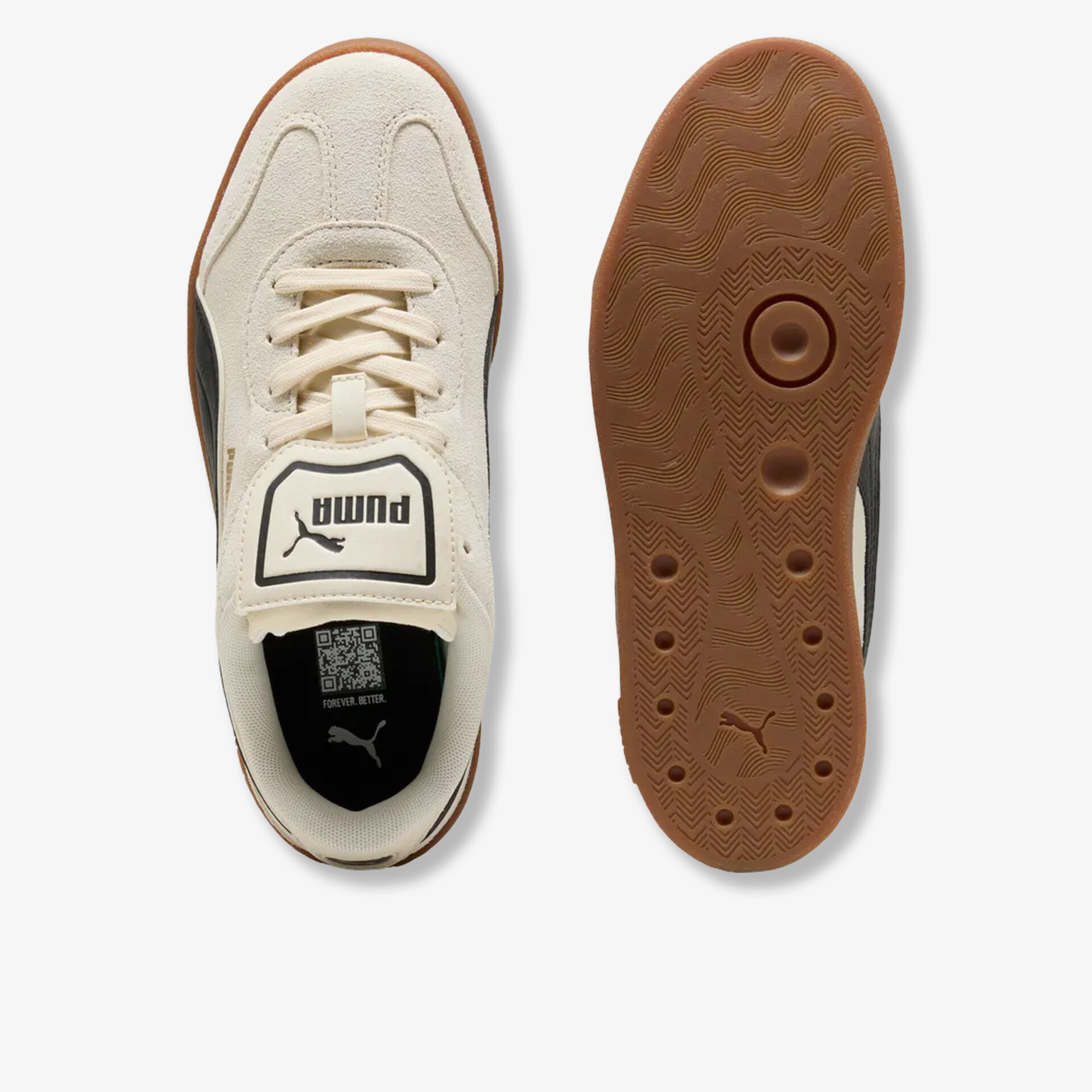 Bequemer Sneaker mit strapazierfähiger Gummisohle und klassischen Design in heller Farbe, praktische Schnürung