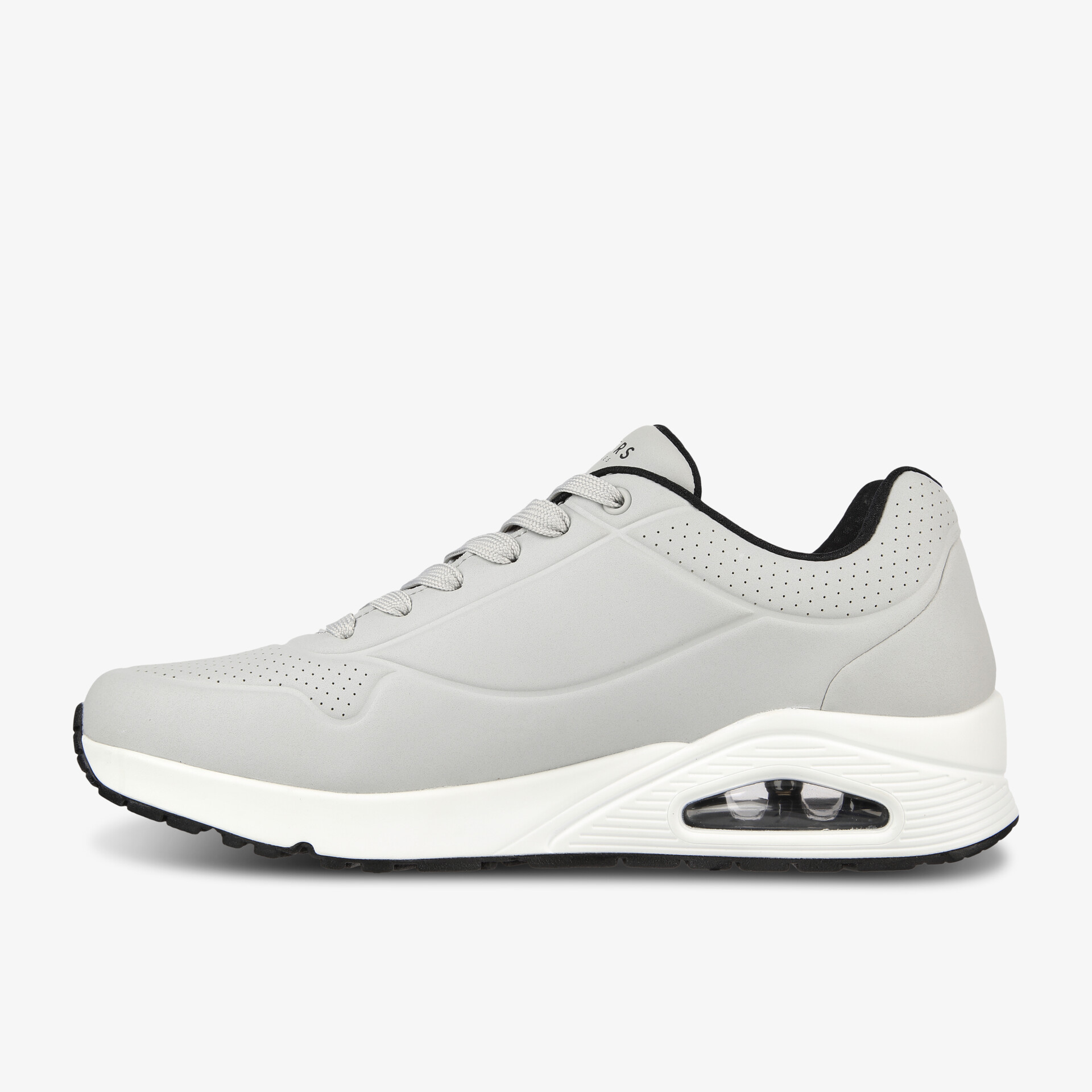 Grauer Sneaker mit komfortabler Luftpolstersohle und rutschfester Sohle für sicheren Halt und sportlichen Stil.