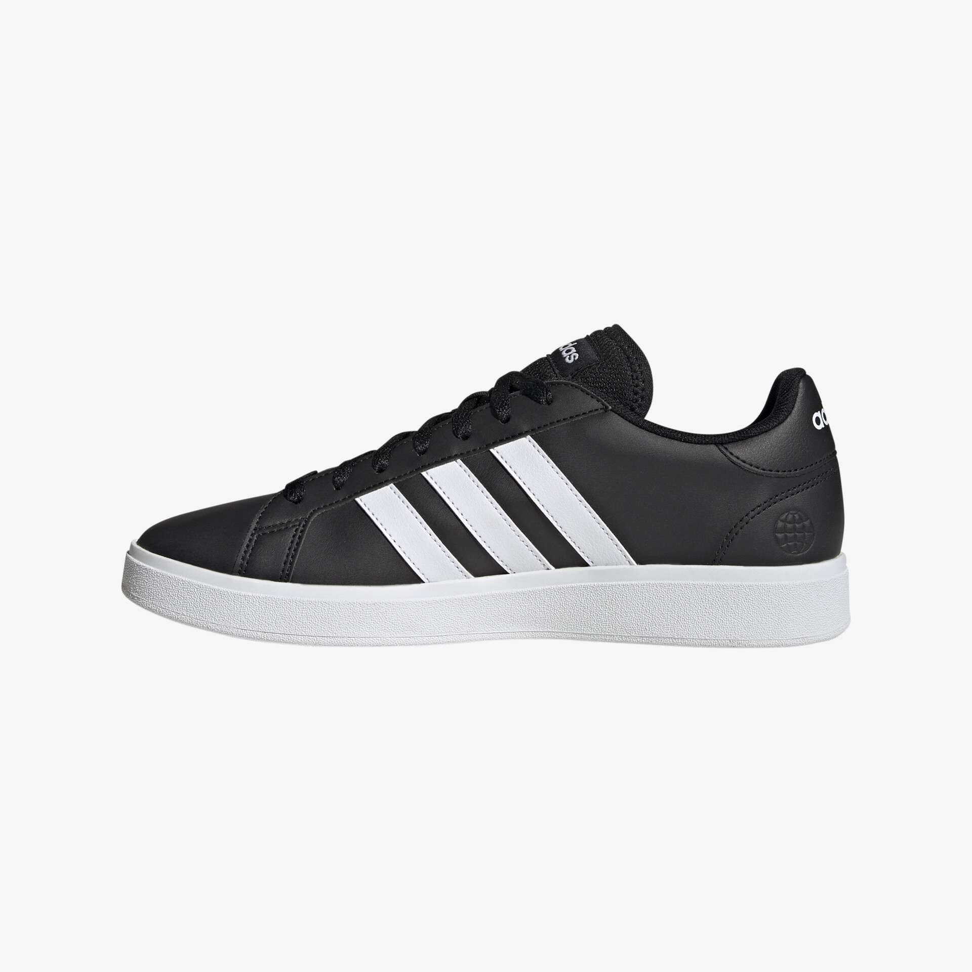 Stilvoller schwarzer Sneaker mit weißen Streifen für Komfort und Vielseitigkeit. Perfekte Wahl für jeden Anlass.
