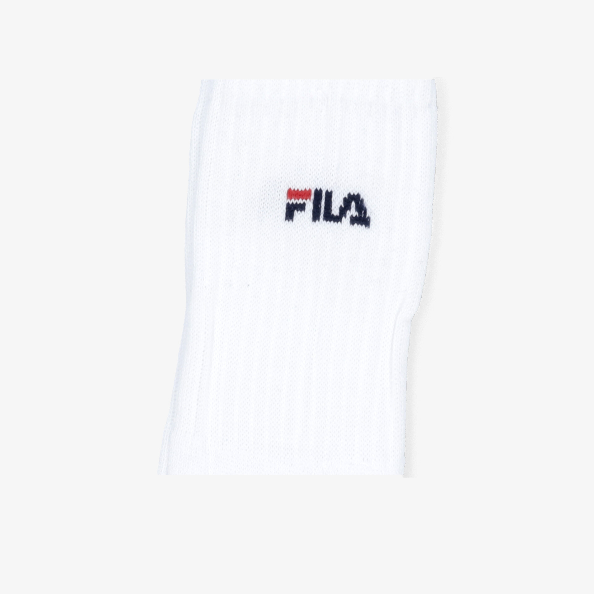 Weißes Fila Socken-Detail mit klar sichtbarem Logo, sportlich und atmungsaktiv für hohen Tragekomfort