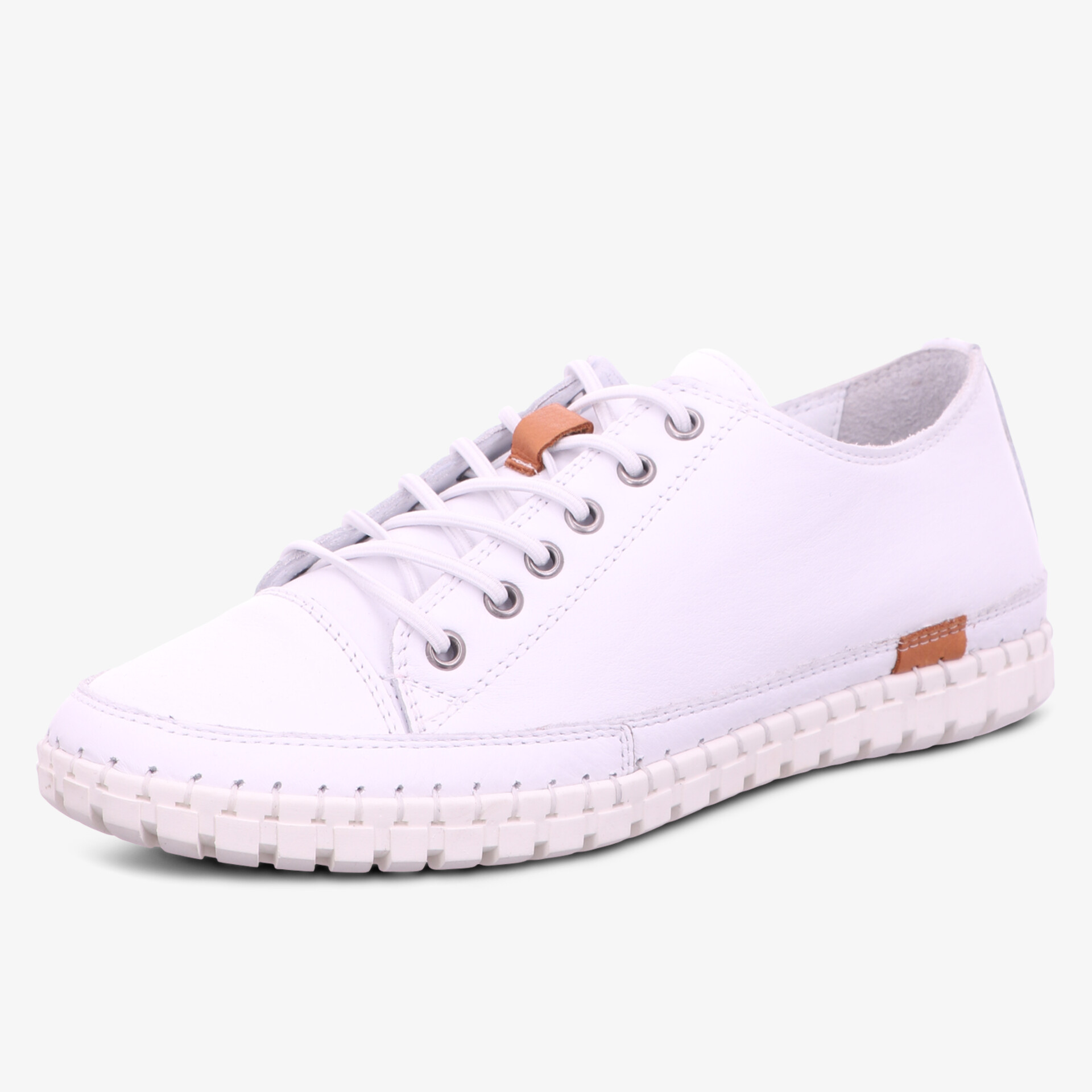 Stylischer weißer Sneaker mit sportlichem Design und bequemer Sohle. Perfekt für vielseitige Looks.