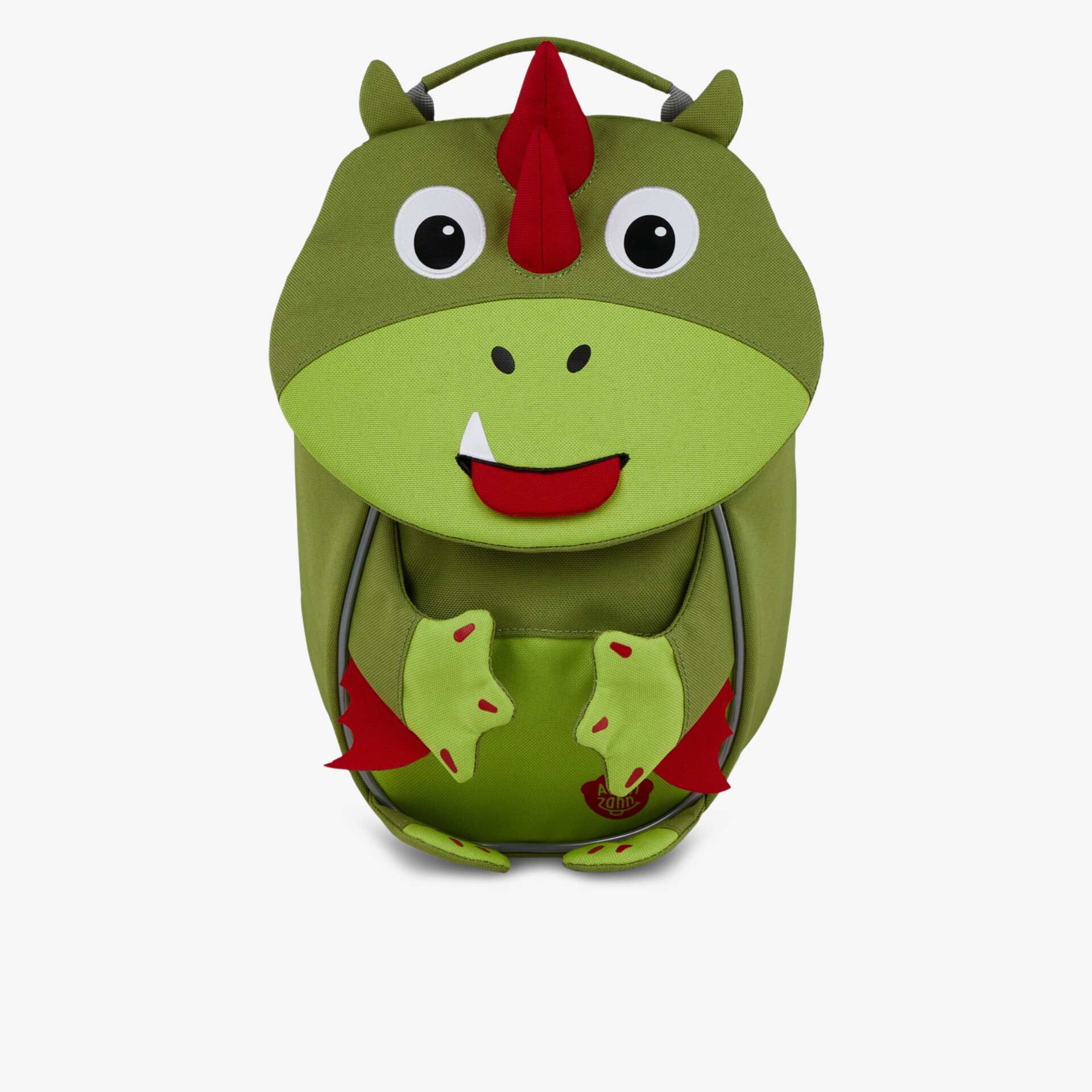 Kleiner grüner Kinderrucksack mit süßem Dinosaurier-Motiv, robust und praktisch für den Alltag