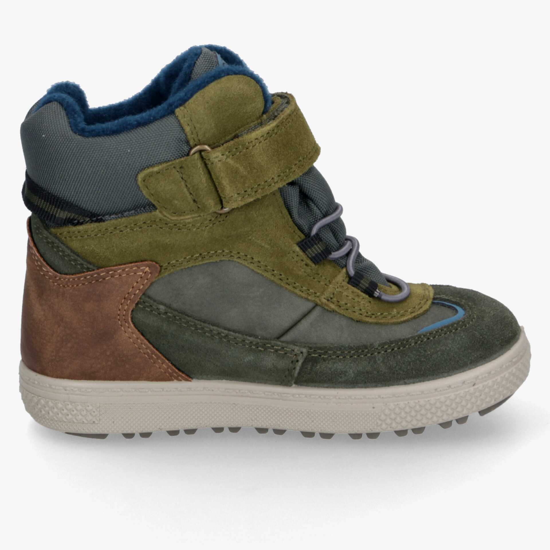 Robuster wasserfester Sneaker mit warmem Futter, Klettverschluss und rutschfester Sohle für optimalen Komfort