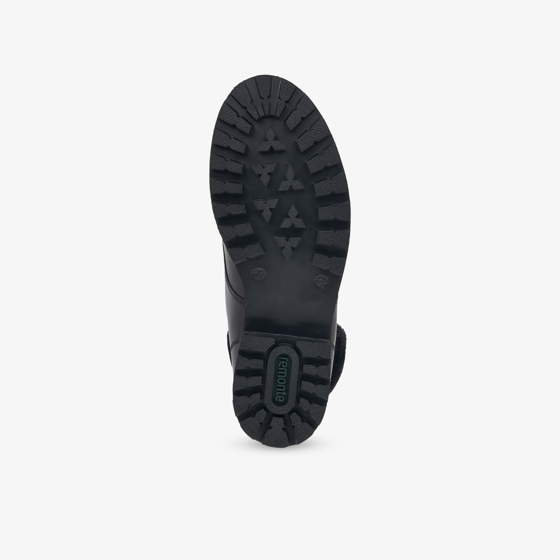 Schuhsohle mit robustem und rutschfestem Profil für sicheren Halt auf verschiedenen Untergründen.