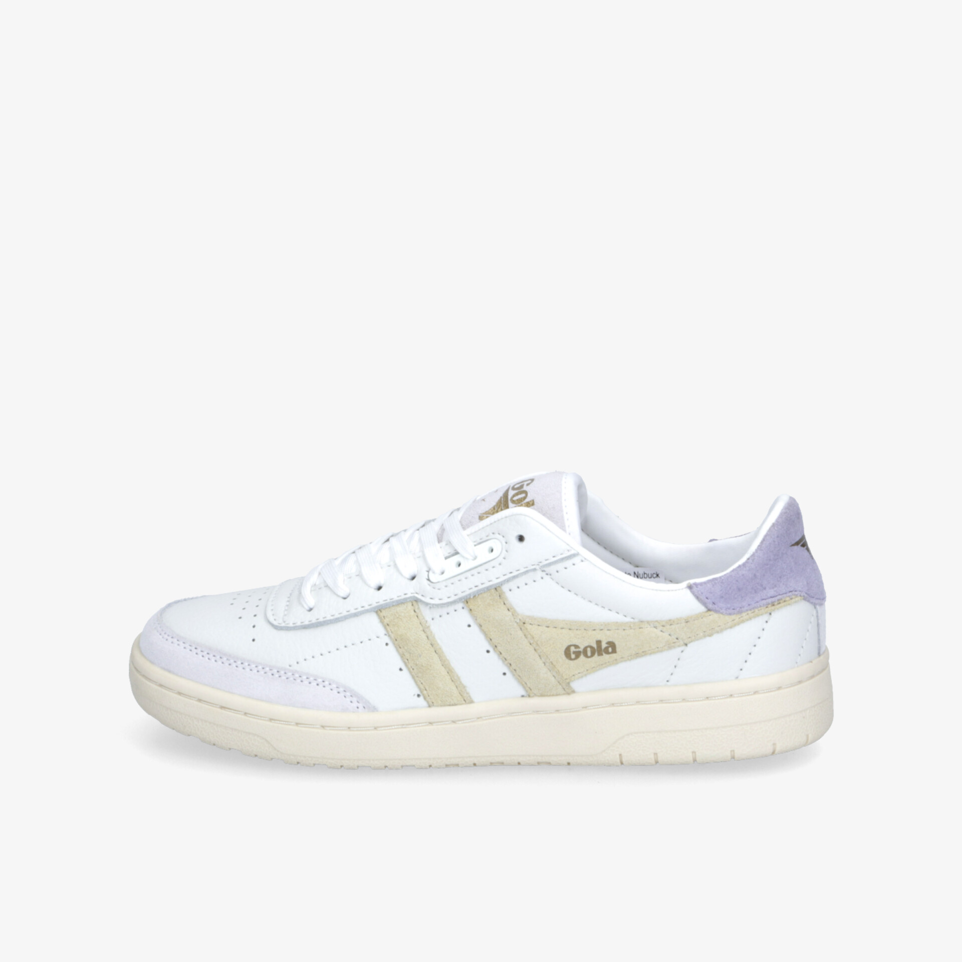Weißer Sneaker mit bequemer Passform, atmungsaktivem Material und sportlichem Design, seitliche Ansicht