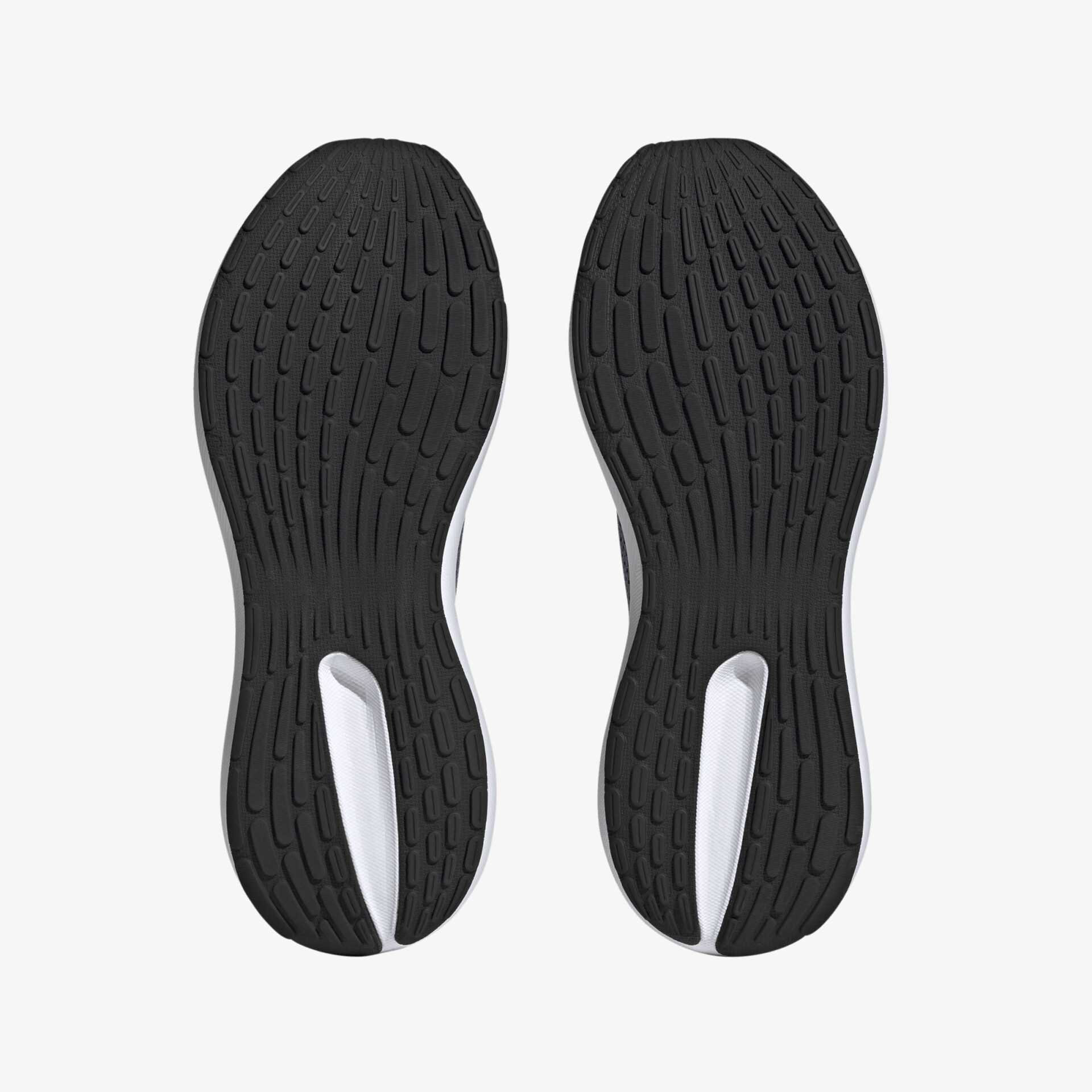 Langlebige, rutschfeste schwarze Schuhsohlen mit hoher Traktion und robustem Design für optimalen Komfort.