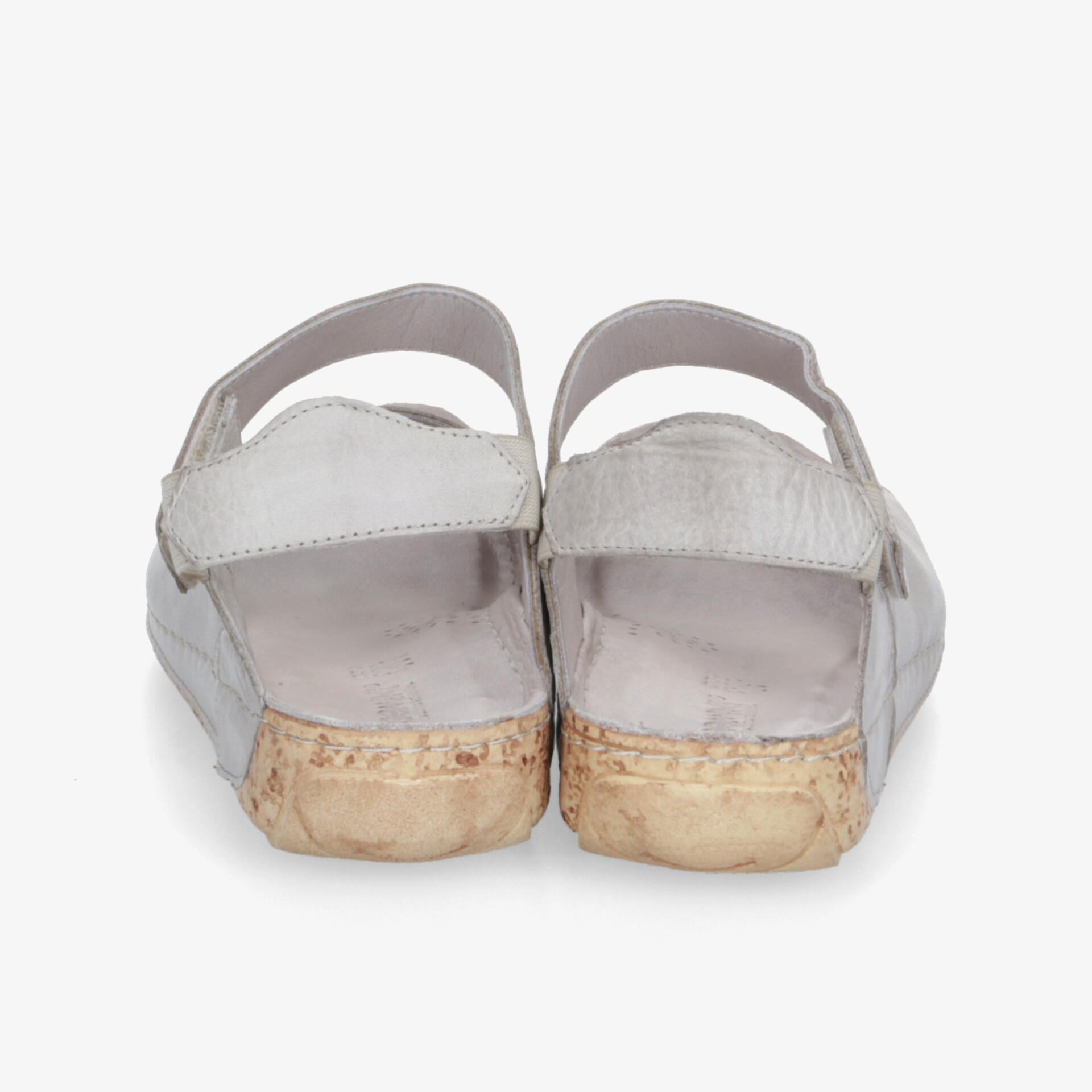 Bequemes Design in Weiß mit Klettverschluss und ergonomischer Sohle, ideal für sommerlichen Komfort.