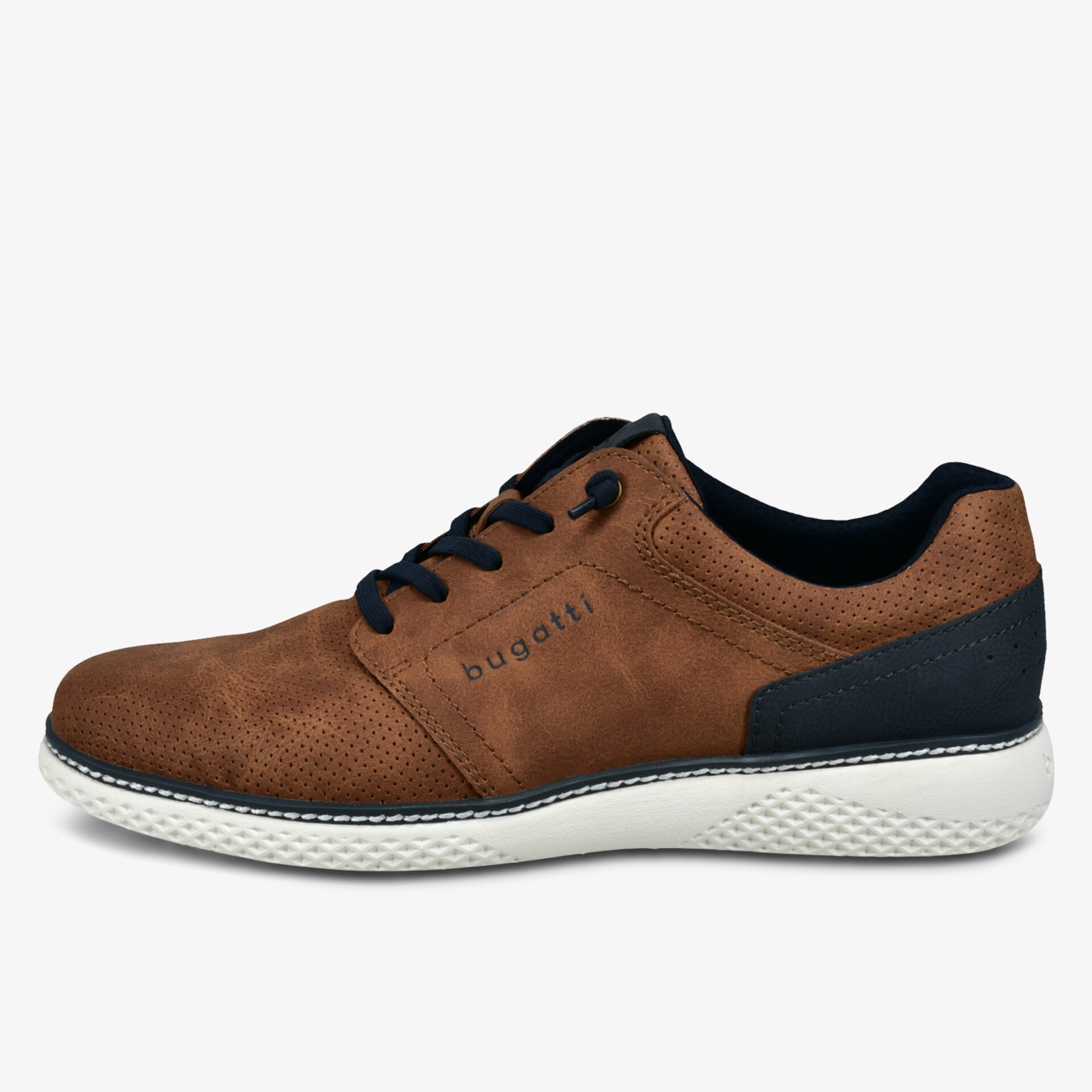Moderner brauner Sneaker mit leichter, rutschfester Sohle und komfortablem, atmungsaktivem Material
