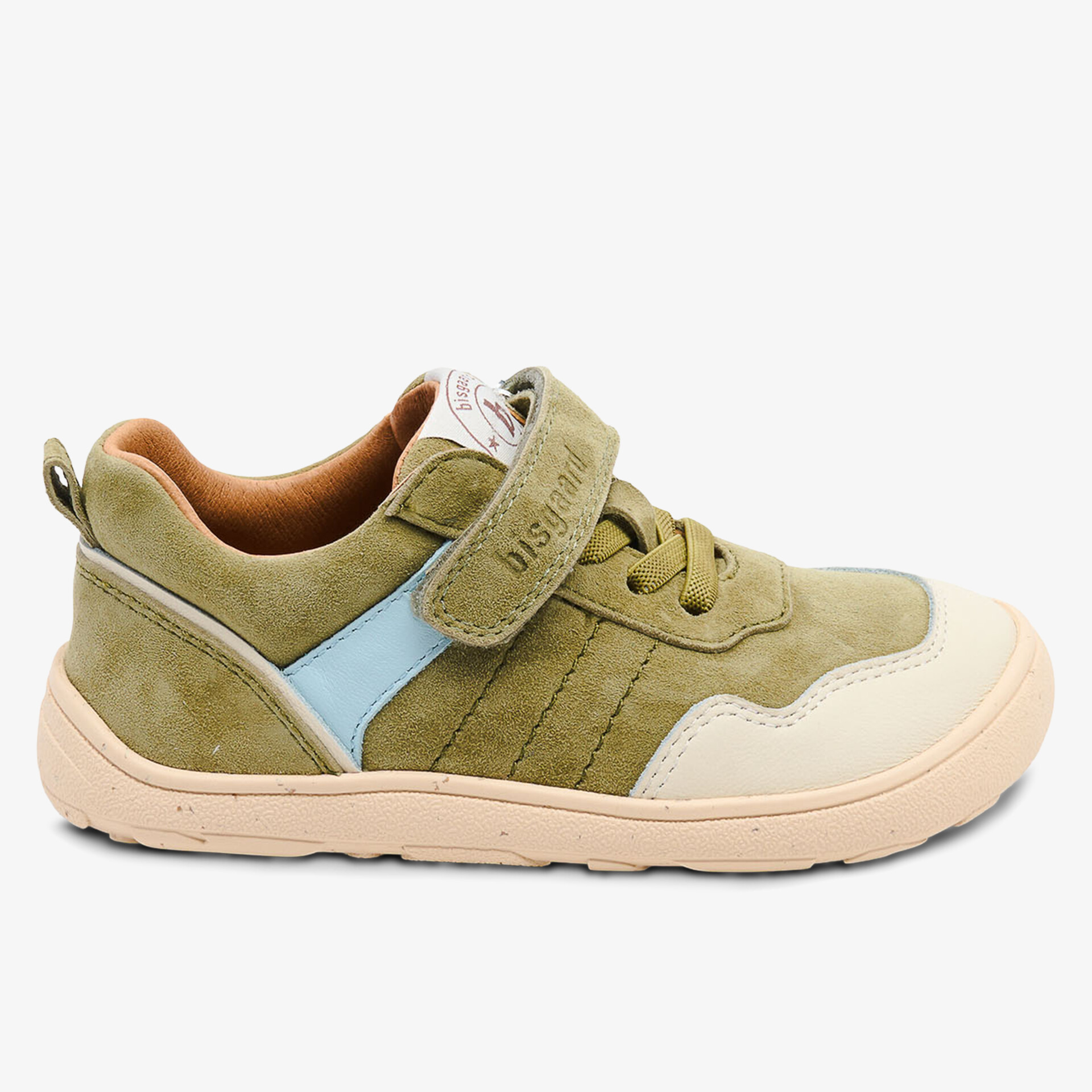 Stylischer Sneaker in Grün mit Klettverschluss und bequemer Sohle