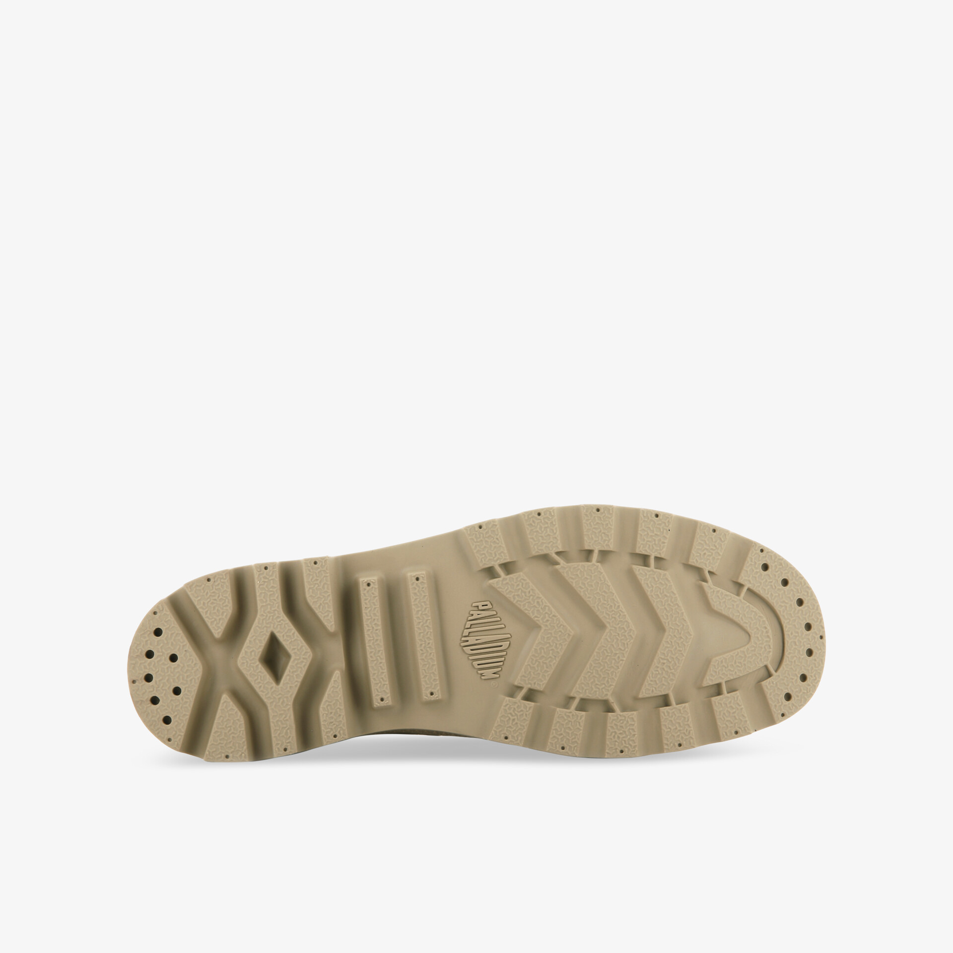 Langlebige, rutschfeste Gummisohle mit starkem Profil für optimalen Halt und Komfort.