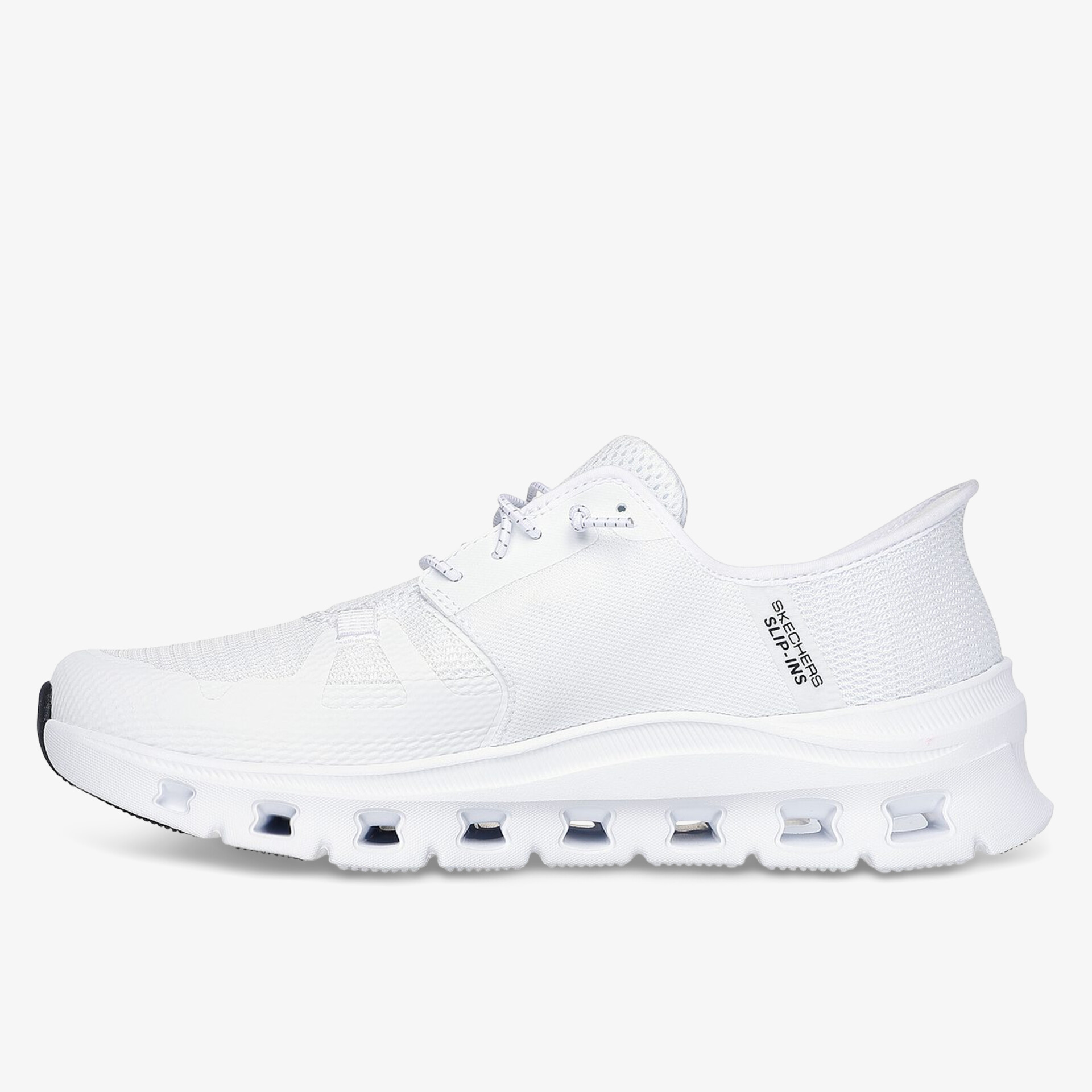 Moderner weißer Sneaker mit atmungsaktivem Design und leichtem Tragegefühl.