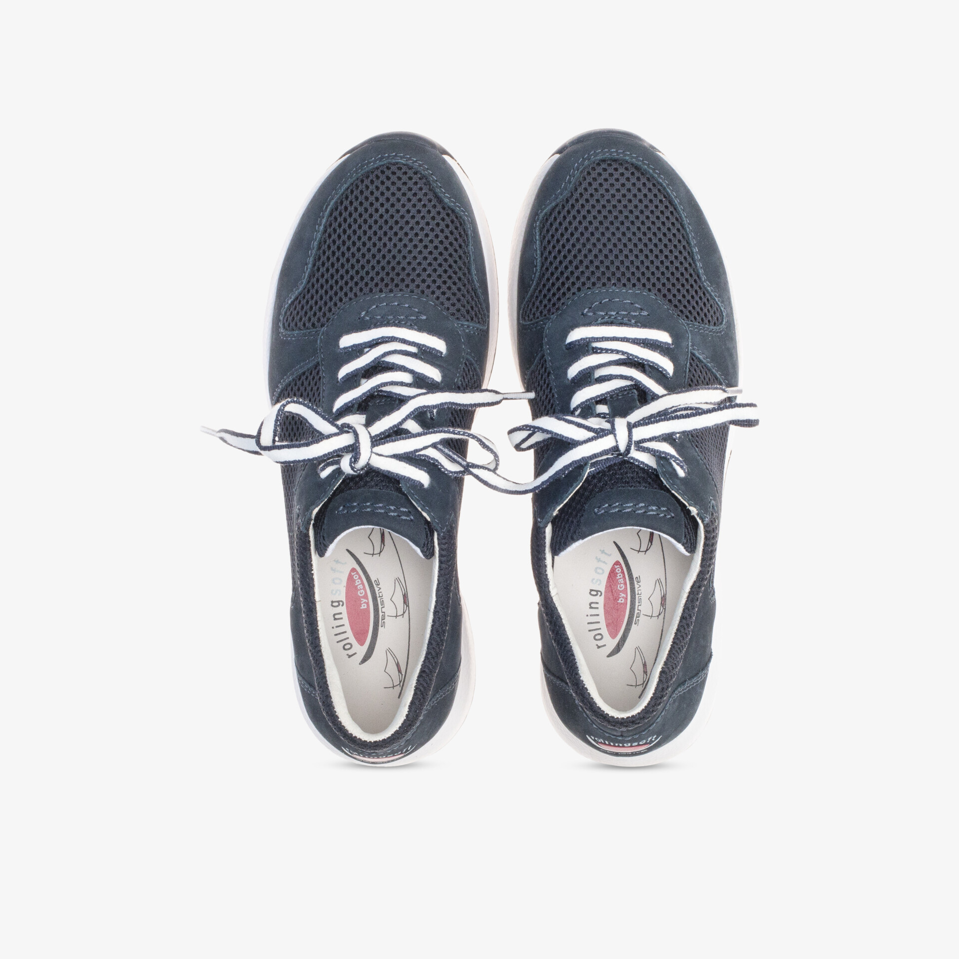 Sportliche, bequeme Sneakers mit atmungsaktivem Mesh-Obermaterial und flexibler, rutschfester Sohle.