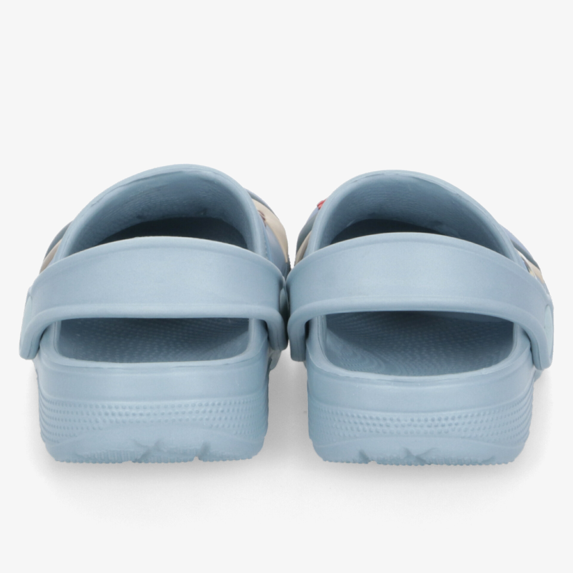 Blaue Clogs, rutschfeste Sohle, komfortabel, ergonomisch geformt, ideal für den Alltag.