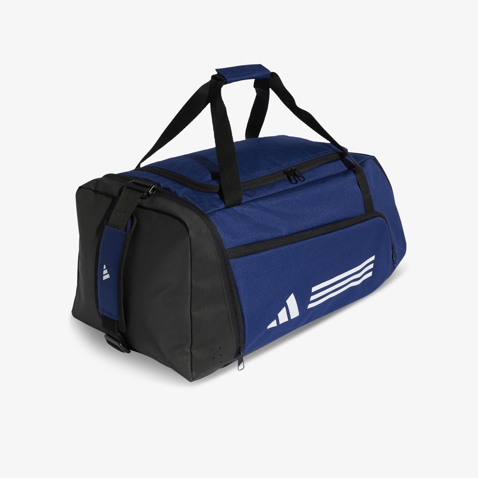 Robuste und geräumige Sporttasche in Blau und Schwarz mit praktischem Tragegriff und Reißverschluss