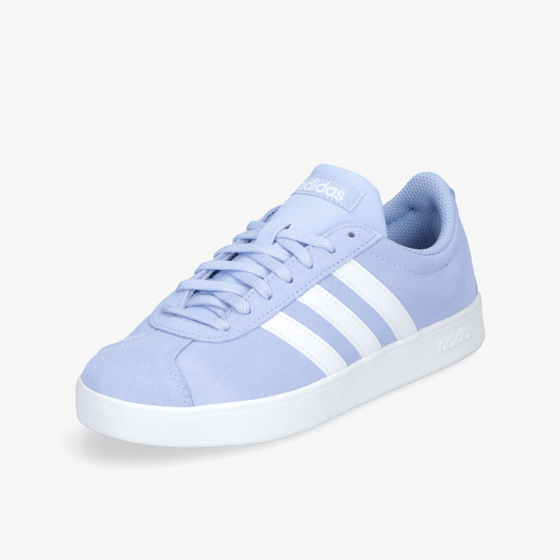 Moderner blauer Sneaker mit ikonischen weißen Streifen und komfortabler Sohle für vielseitigen Stil.