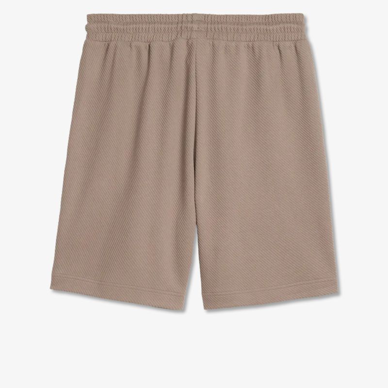 Klassische bequeme kurze Hose mit elastischem Bund in neutralem Beige, ideal für Freizeit und Alltag