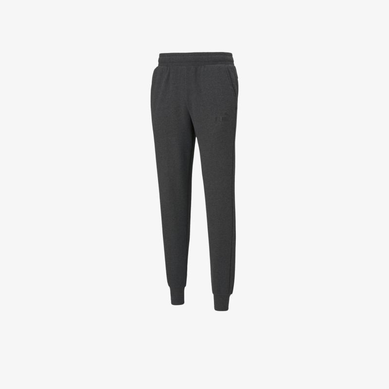 Schwarze Jogginghose mit elastischem Bund und schmal zulaufenden Beinen, sportlich und bequem