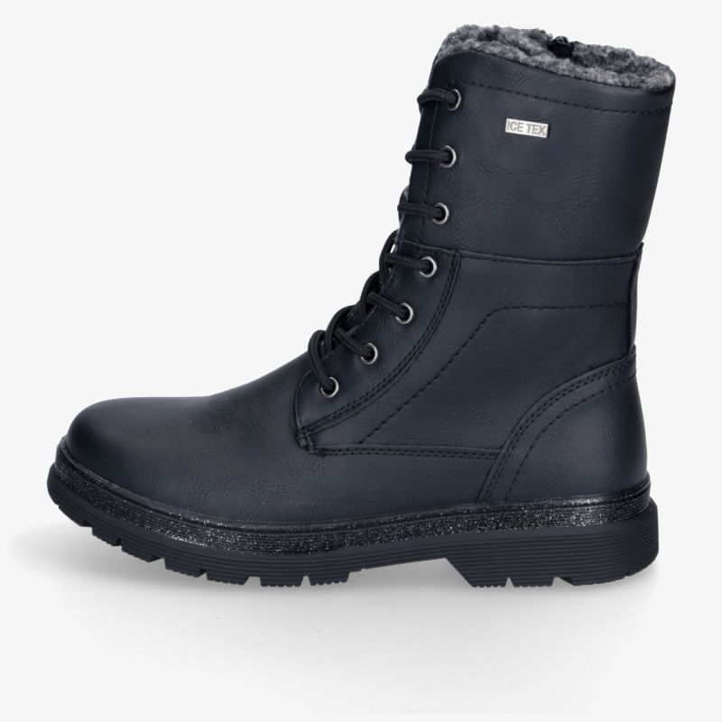 Robuste, wasserdichte Winterstiefel mit Futter, ideal bei kaltem Wetter; bietet Komfort und Halt.