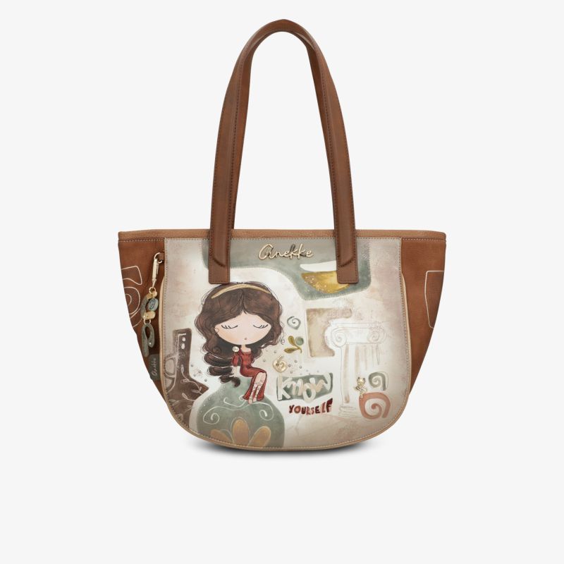 Stilvolle und robuste Handtasche mit einzigartigem Design und großzügigem Stauraum.