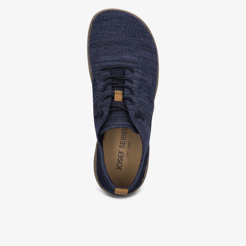 Leichter, atmungsaktiver Sneaker mit flexibler Sohle und bequemer Passform, moderne Top-Down-Ansicht