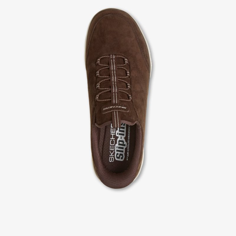 Brauner Wildleder-Schnürschuh mit komfortabler Gummi-Sohle, langlebig und modisch