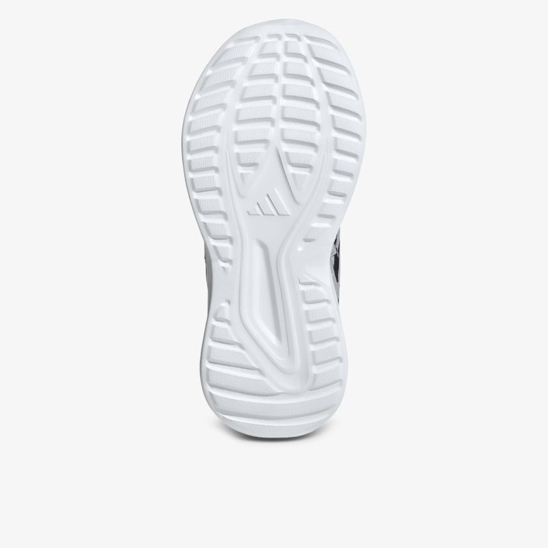 Weiße Sportschuh-Sohle mit rutschfestem Profil für optimalen Halt und hohen Tragekomfort