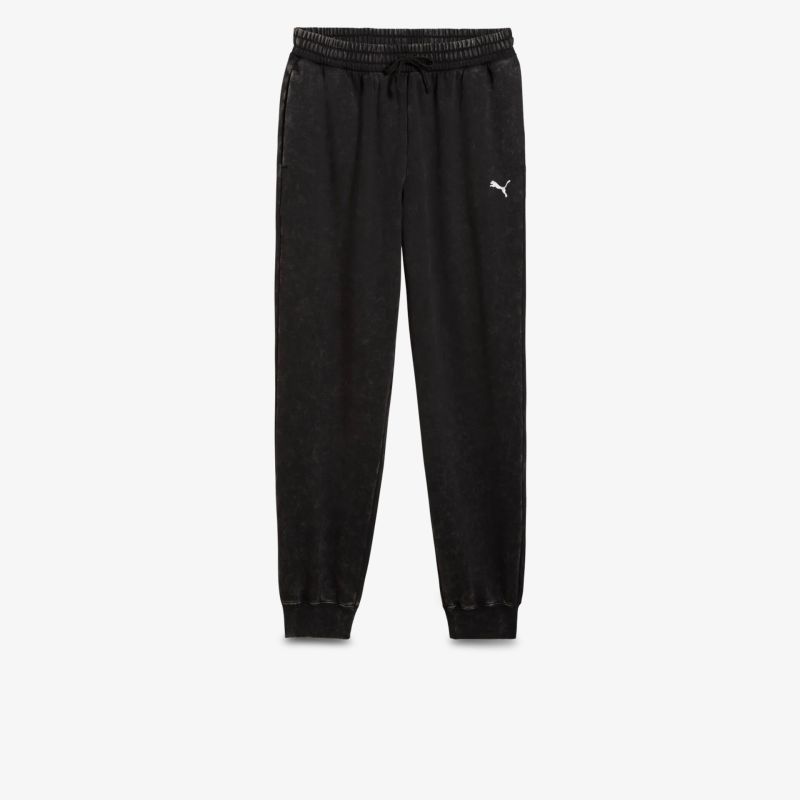 Schwarze Jogginghose mit elastischem Bund und seitlichen Taschen für sportlichen Komfort