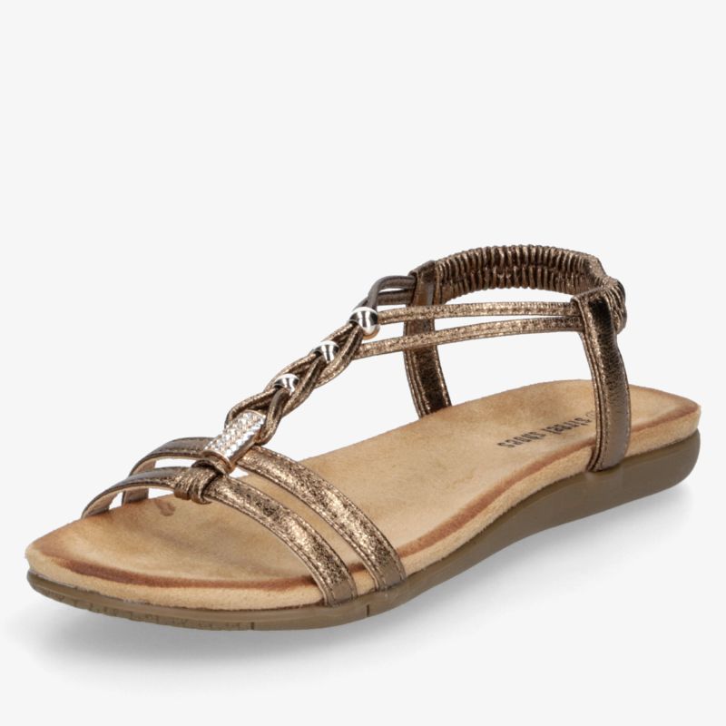 Moderne Sandale mit verstellbaren Riemen und bequemer, flexibler Sohle für hohen Tragekomfort im Sommer
