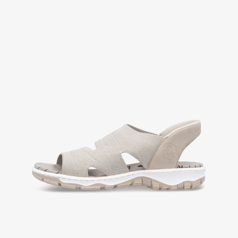 Leichte und bequeme Graue Sandalette mit rutschfester, flexibler Sohle und offenem Design für optimalen Tragekomfort