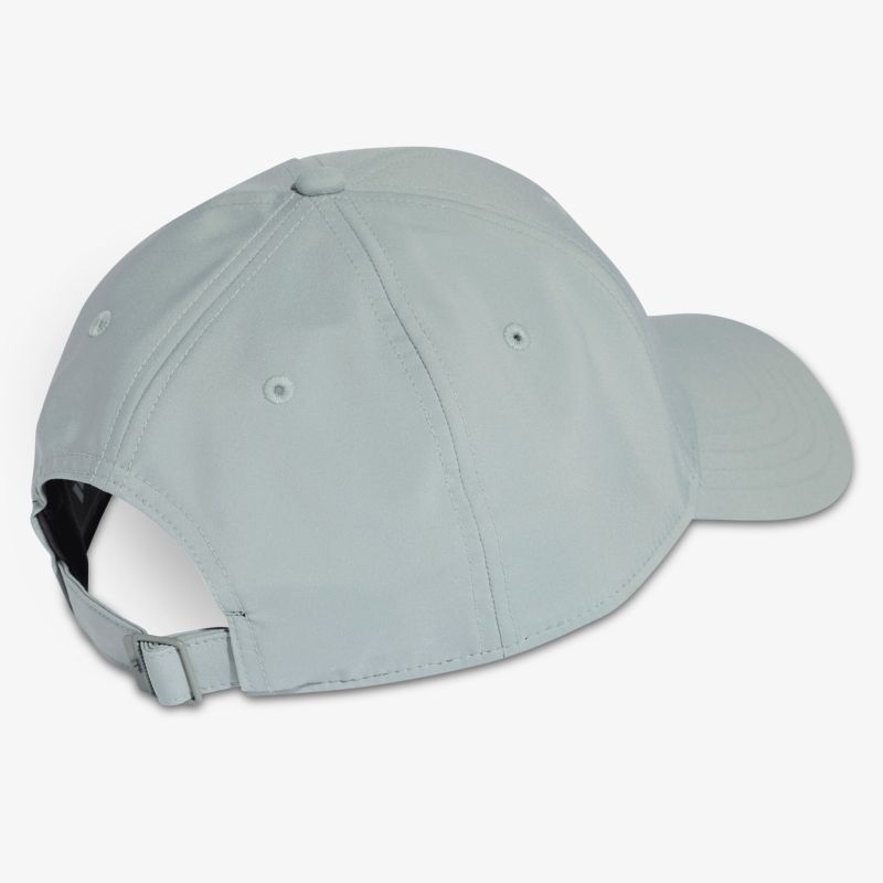 Verstellbare Basecap in einfarbigem leichtem Material, seitliche Ansicht