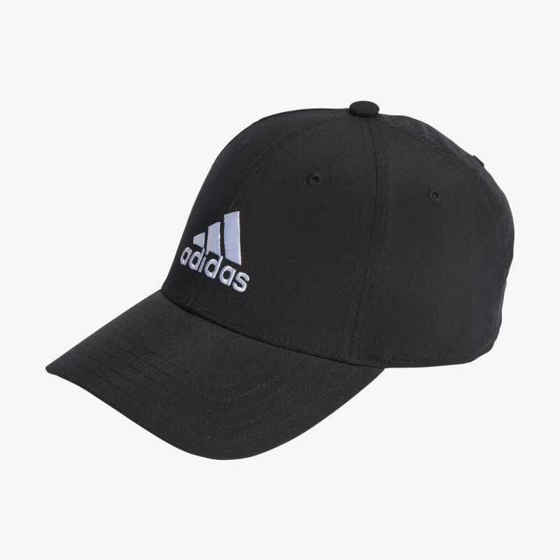 Adidas Kappe in Schwarz mit klassischem Logo, optimal für Sport und Freizeit, mit gebogenem Schirm und verstellbarem Verschluss