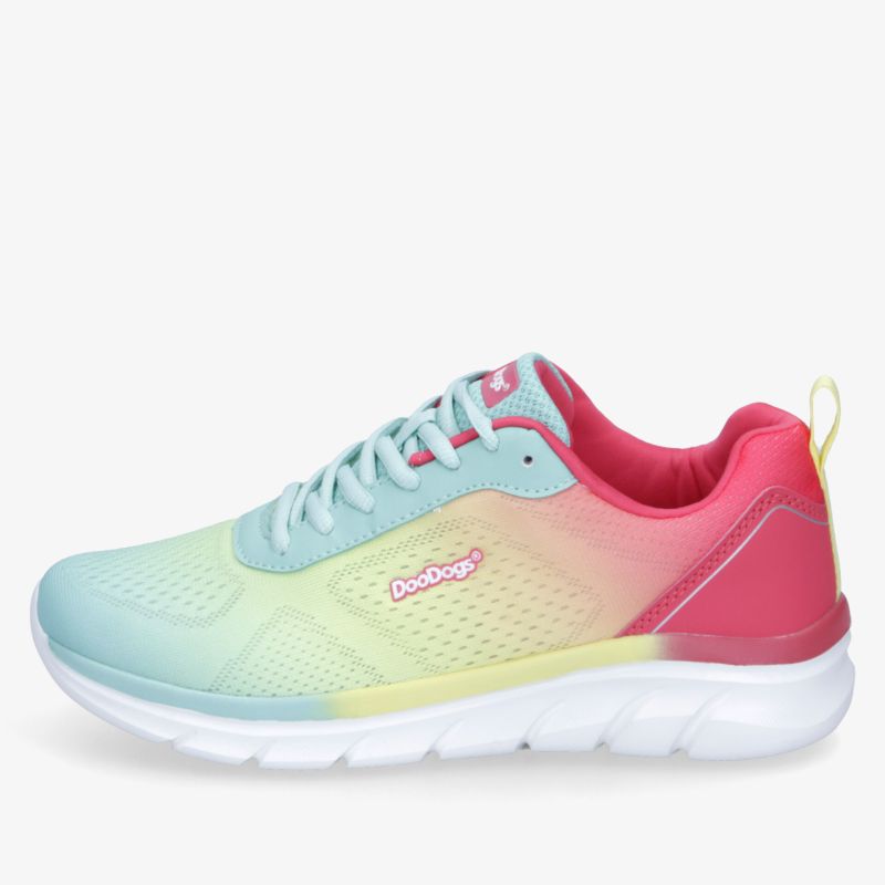 Leichter und atmungsaktiver Sneaker mit farbigem Verlauf, bequemer Schnitt und flexibler Sohle