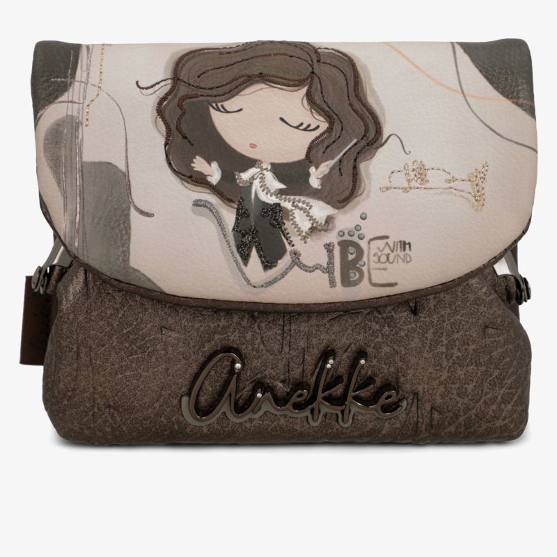 Kompakte modische Tasche mit auffälligem Motiv, robustem Material und praktischem Design