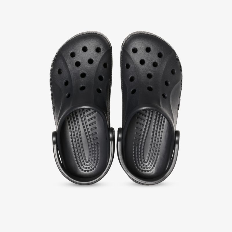 Leichte schwarze Schlupfschuhe mit atmungsaktiven Löchern, rutschfester Sohle und bequemem Fußbett