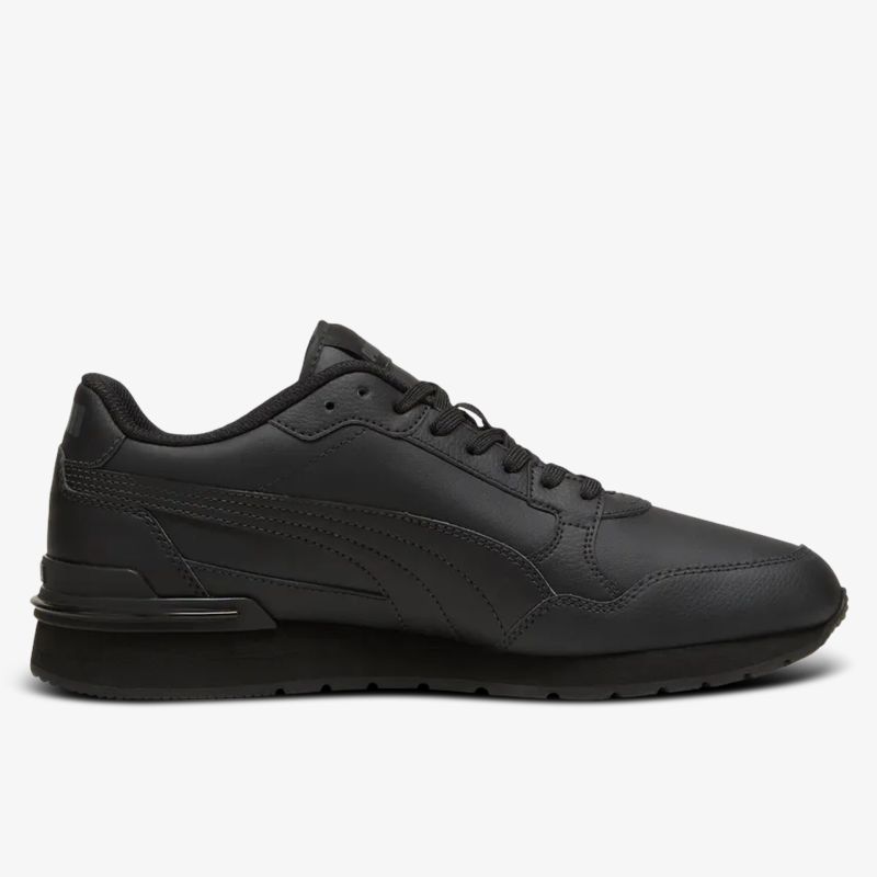 Schwarzer sportlicher Sneaker mit leichter, komfortabler Passform und klassischer seitlicher Silhouette