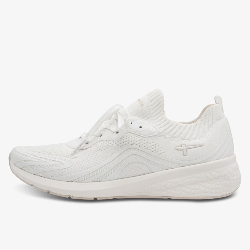 Leichter weißer Sneaker mit atmungsaktivem Material und flexibler, komfortabler Sohle