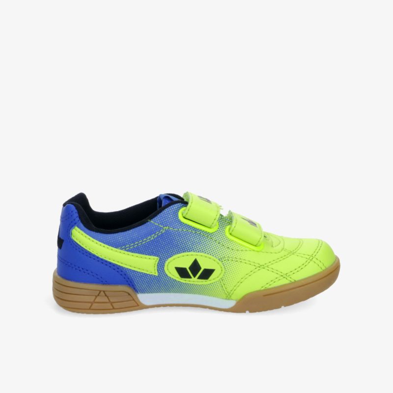 Leichter Sportschuh in hellgrün und blau mit praktischem Klettverschluss und rutschfester Sohle für optimalen Halt