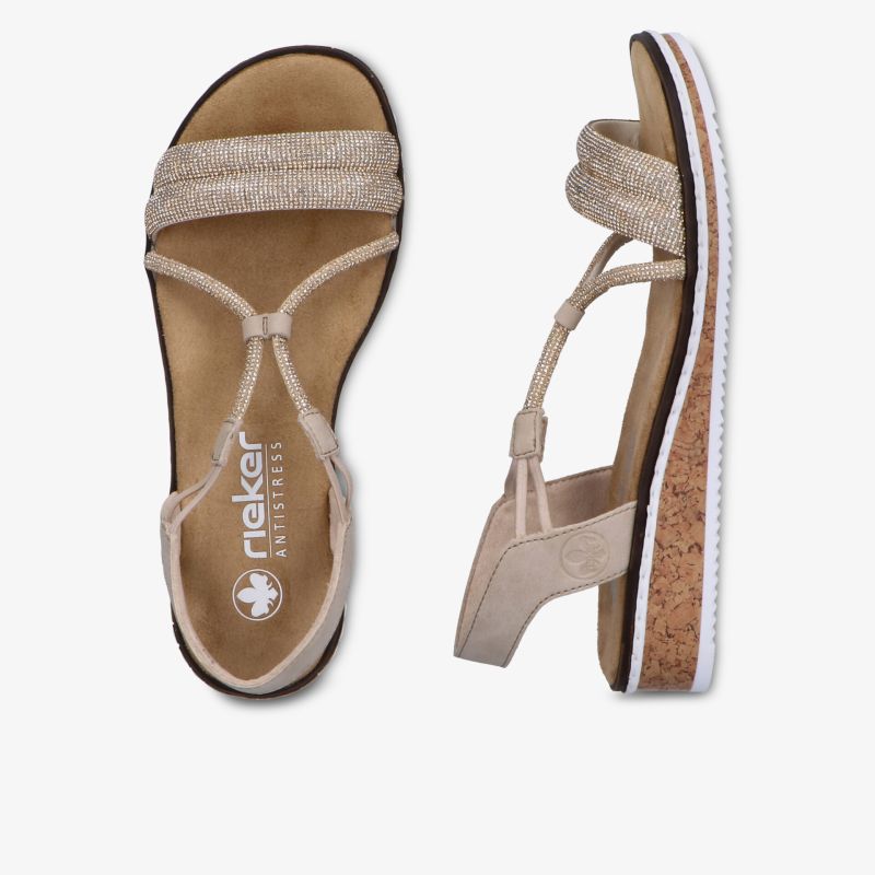 Bequeme modische Sandale mit verstellbarem Riemen und leicht gepolsterter Sohle für sommerlichen Komfort