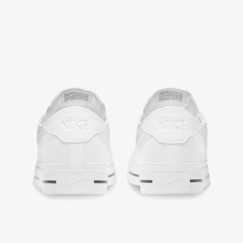 Weiße Sneaker Rückansicht mit gepolstertem Fersenbereich und sauberer Verarbeitung für optimalen Tragekomfort