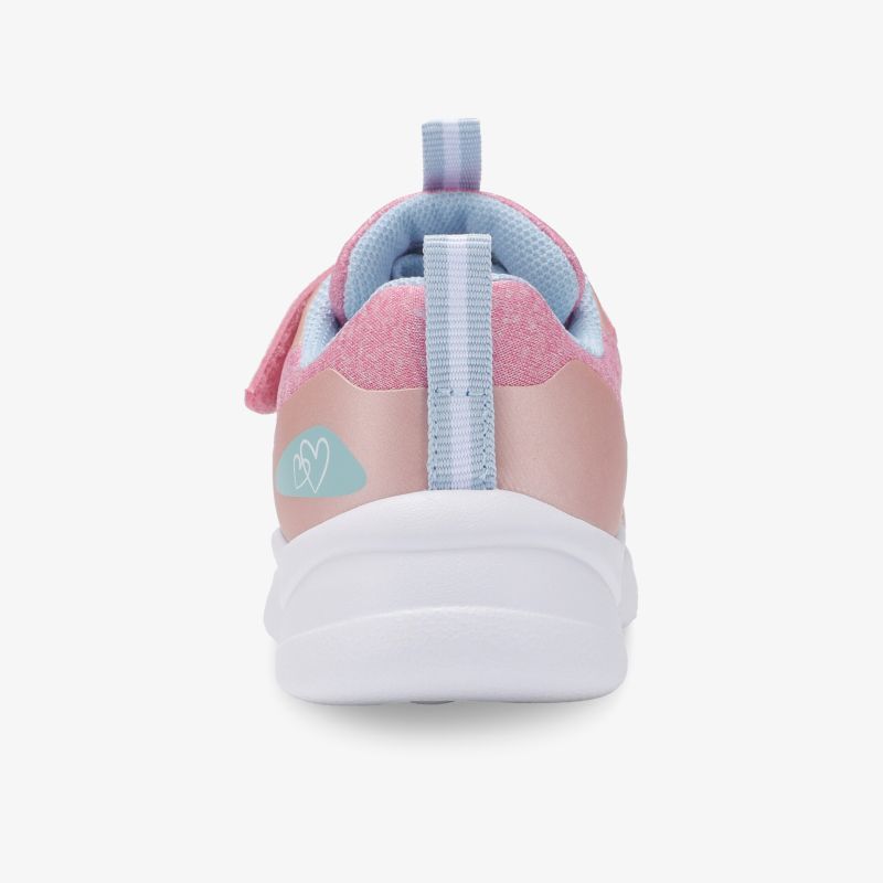 Leichter Sportschuh mit bequemer Passform, rutschfester Sohle und elastischem Rückenausschnitt in Pastellfarben