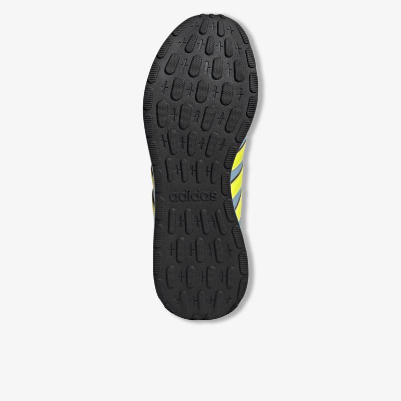 Schwarze Schuhsohle mit markantem Profil für optimalen Halt und hohe Strapazierfähigkeit