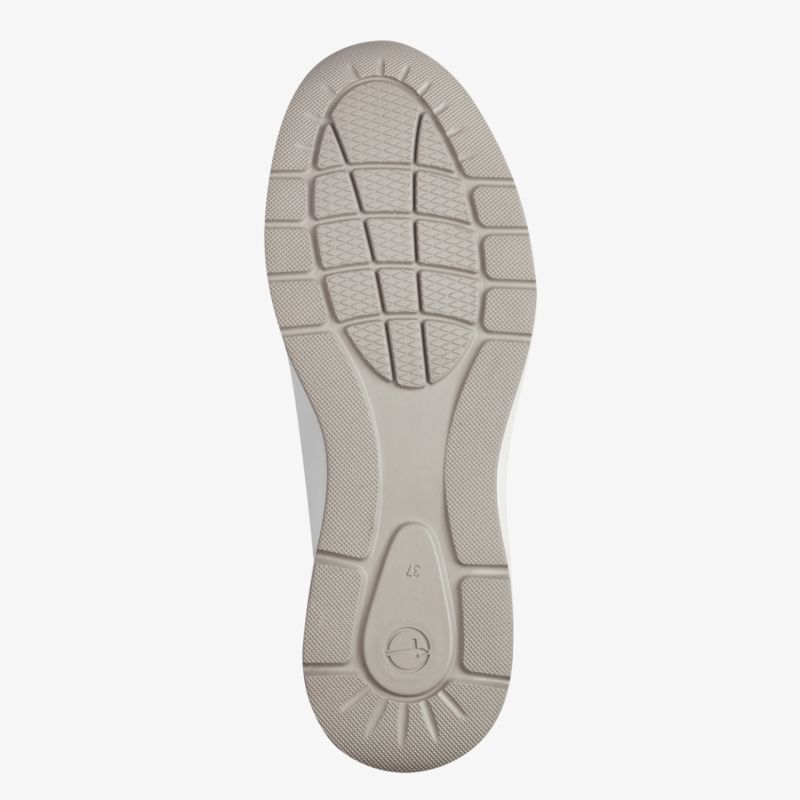 Rutschfeste, flexible und strapazierfähige graue Schuhsohle mit modernem Profil und robustem Design