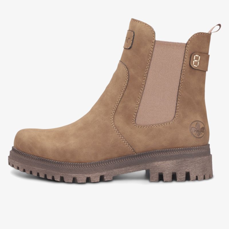 Seitliche Ansicht des robusten und bequemen Chelsea Boots mit elastischen Seiteneinsätzen und profilierter Sohle