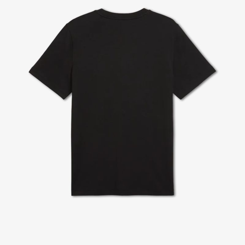 Schlichtes schwarzes Basic T-Shirt mit kurzarm und klassischem Schnitt für optimalen Tragekomfort